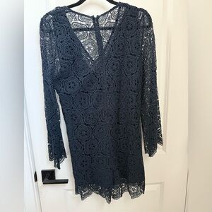 ba&sh Dark Blue Lace Jumpsuit
